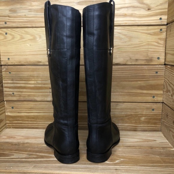 Cole Haan Grand OS Tall Black Leather Riding Boots - Picture 6 of 10